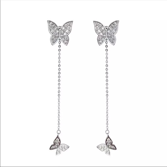Brand new 925 silver butterfly earrings - Picture 3 of 7